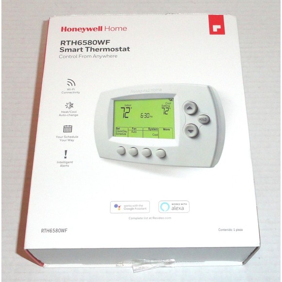 Honeywell Home RTH6580WF Wi-Fi  Programmable Smart Thermostat - Picture 1 of 7